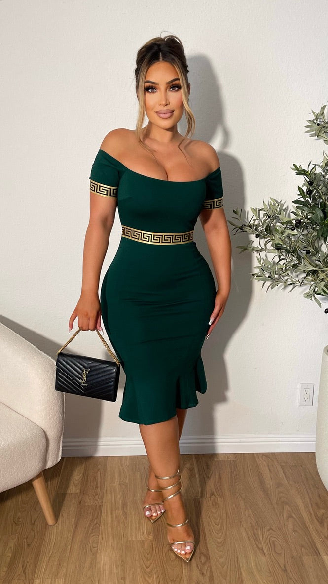Make Your Entrance Dress (Emerald Green)