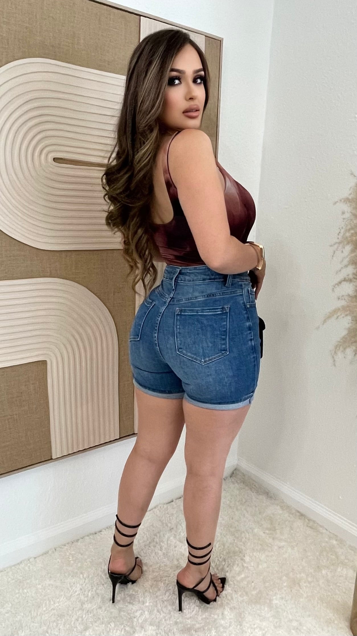 On Repeat Classic High-Rise Denim Shorts