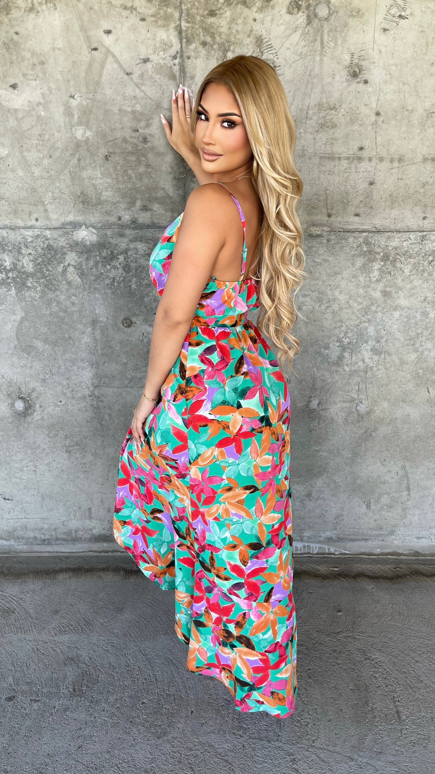 Living In The Moment Maxi Dress (Emerald Green)