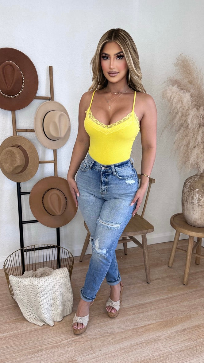 Not Your Type Bodysuit (Yellow)