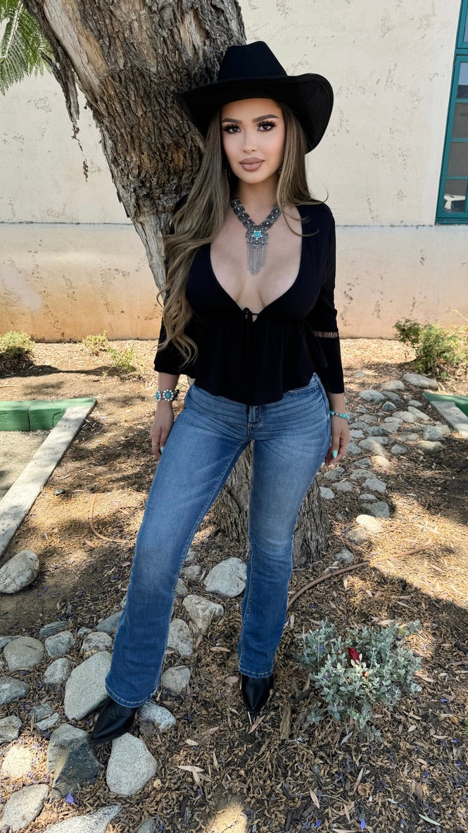 The West Crop Top (Black)