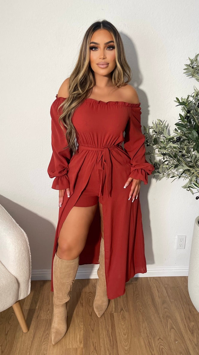 Heilana Romper (Rust)