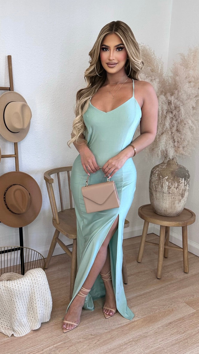 Elegant Nights Dress (Mint)