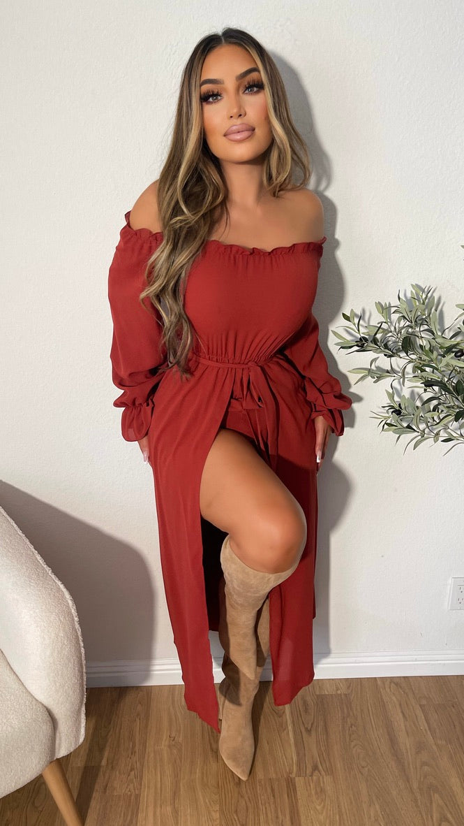 Heilana Romper (Rust)