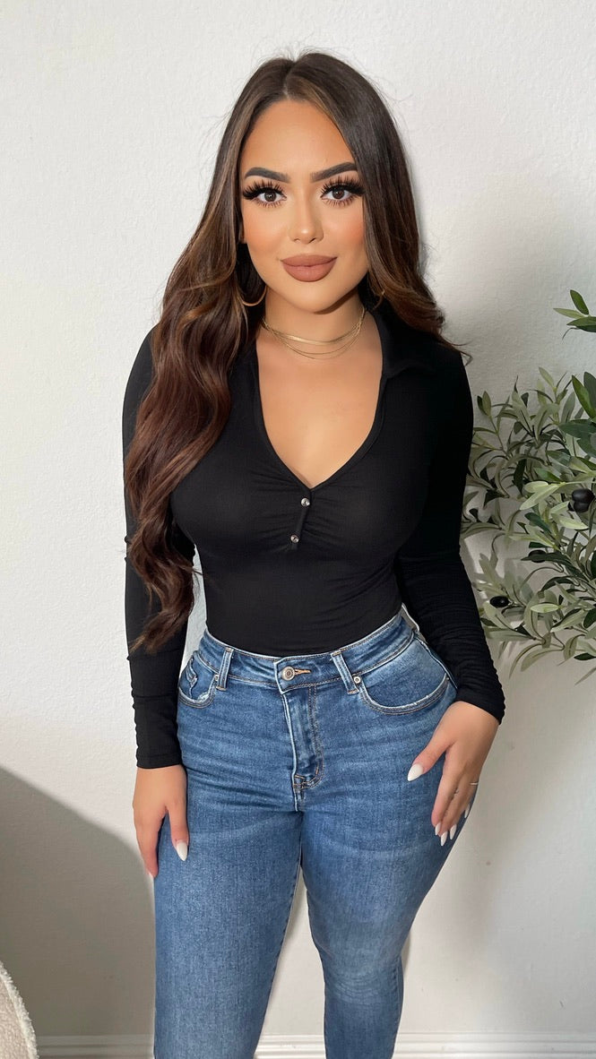 Looking For Attention Bodysuit (Black)