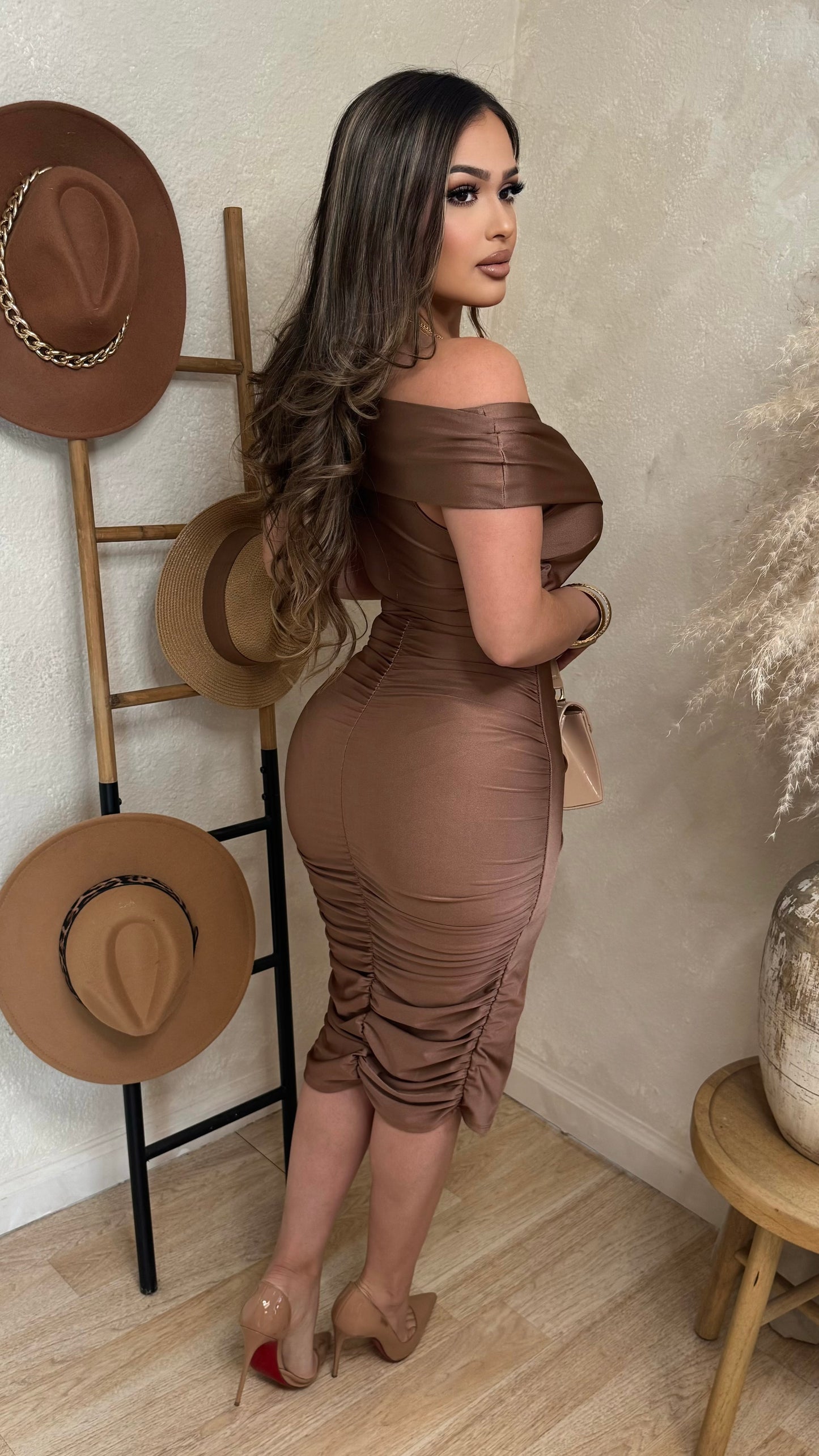 Elegant Darling Maxi Dress (Mocha)