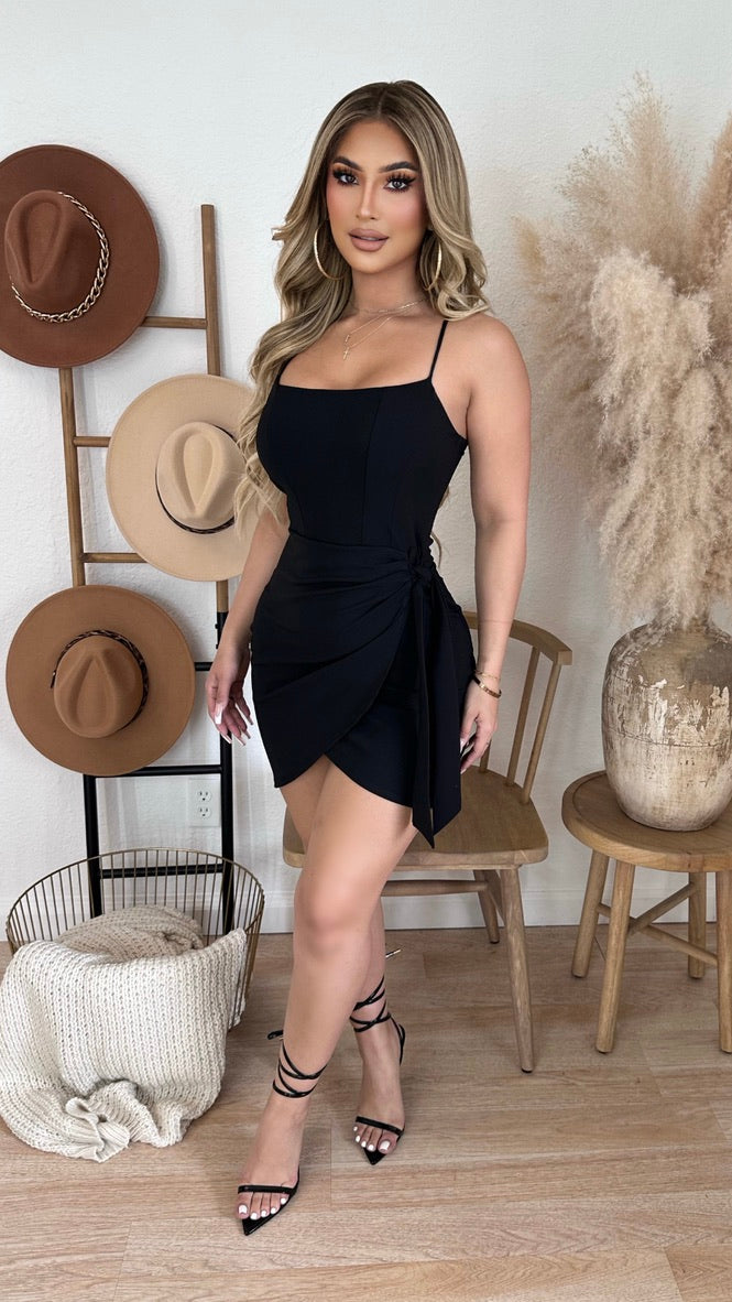 Kyrie Midi Dress (Black)