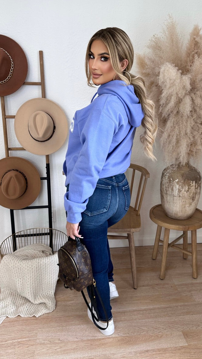 Los Angeles Over Size Hooded Sweater (Lavender)
