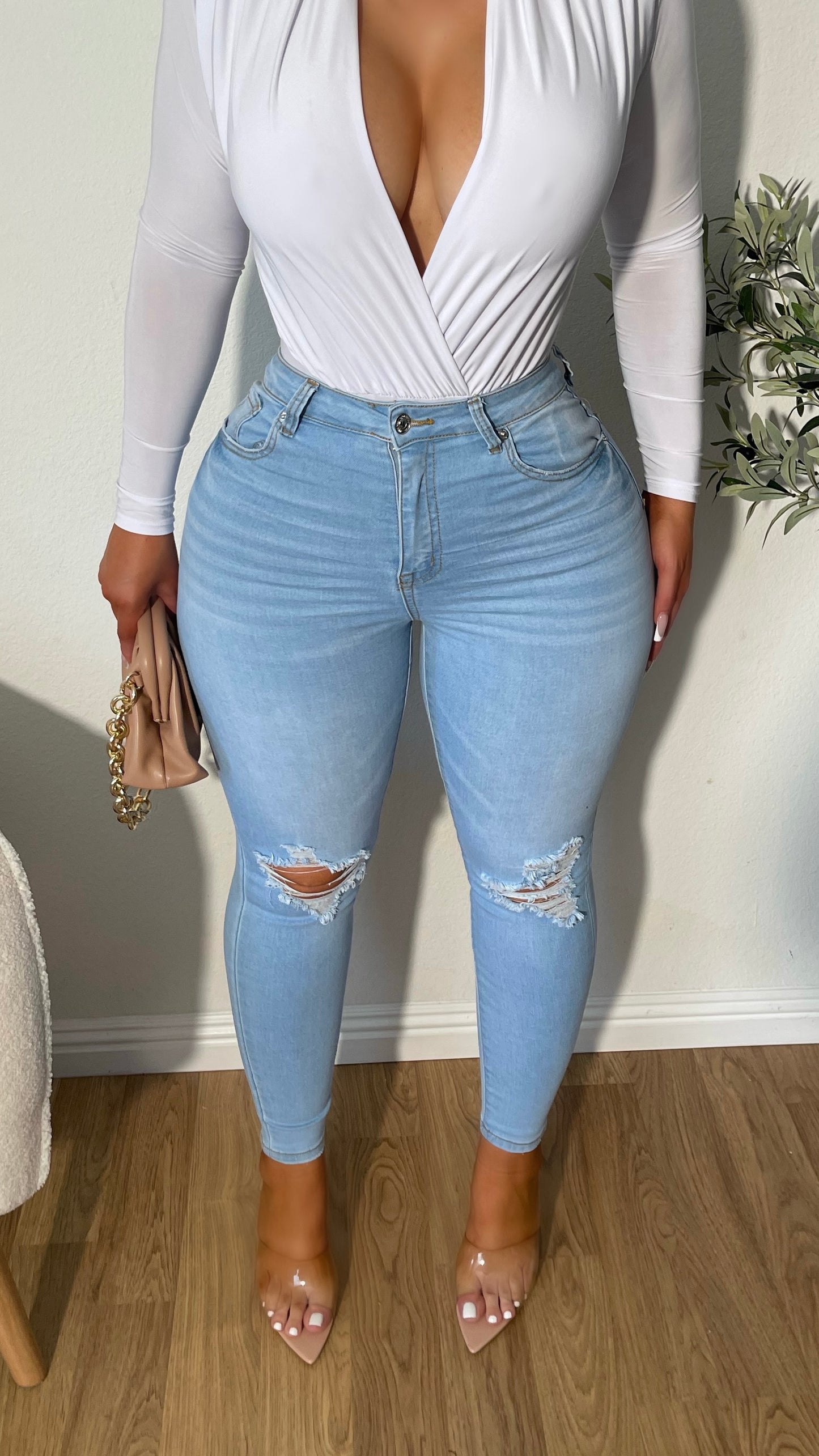 Beverly High Waist Jeans (Light Wash)