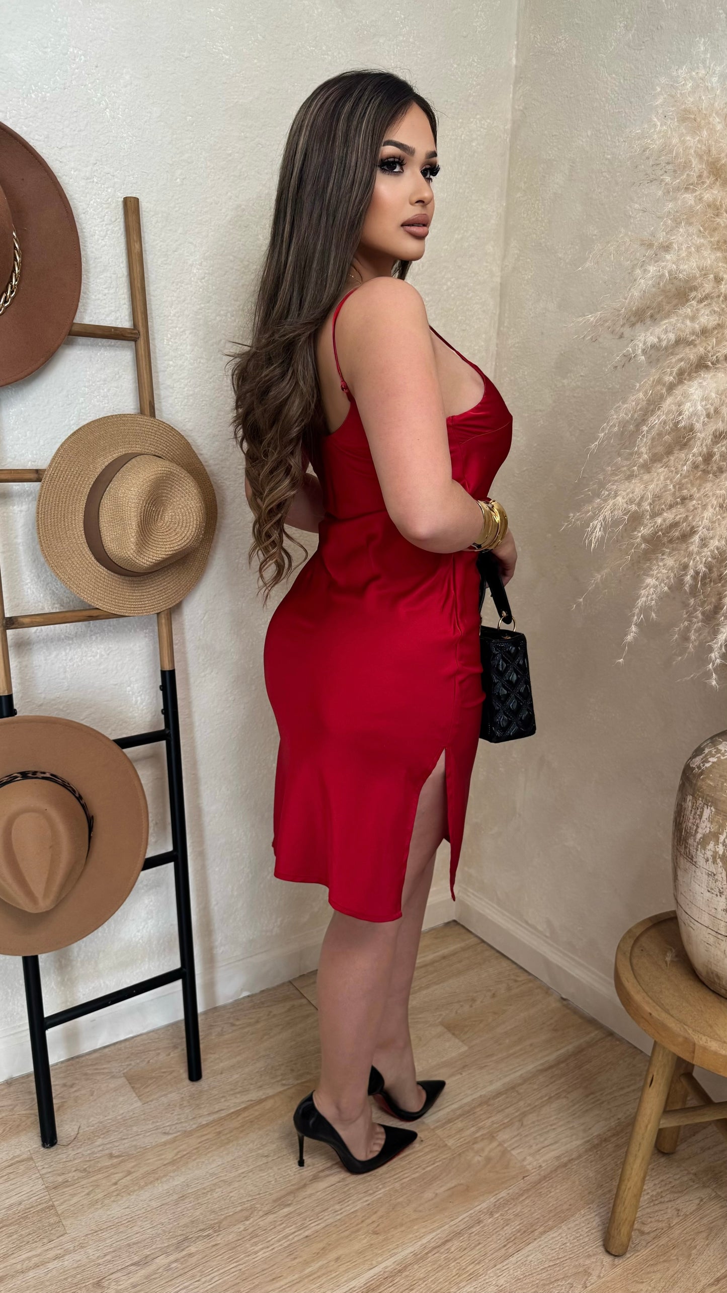 Giovanna Midi Dress (Red)