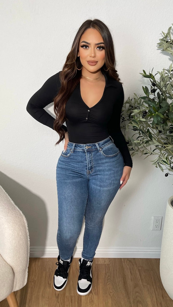 Looking For Attention Bodysuit (Black)