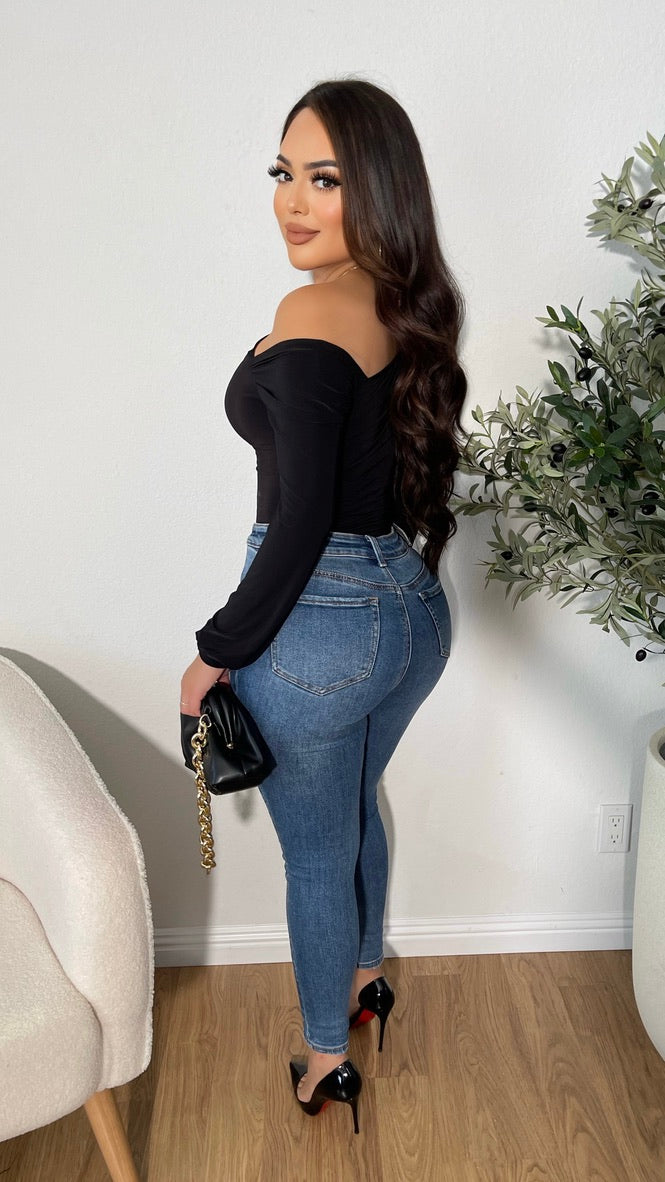 Get Their Attention Bodysuit (Black)