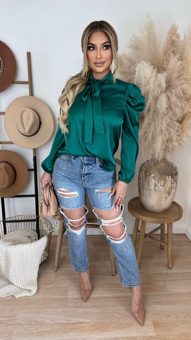 Strive To Perfection Top (Emerald Green)