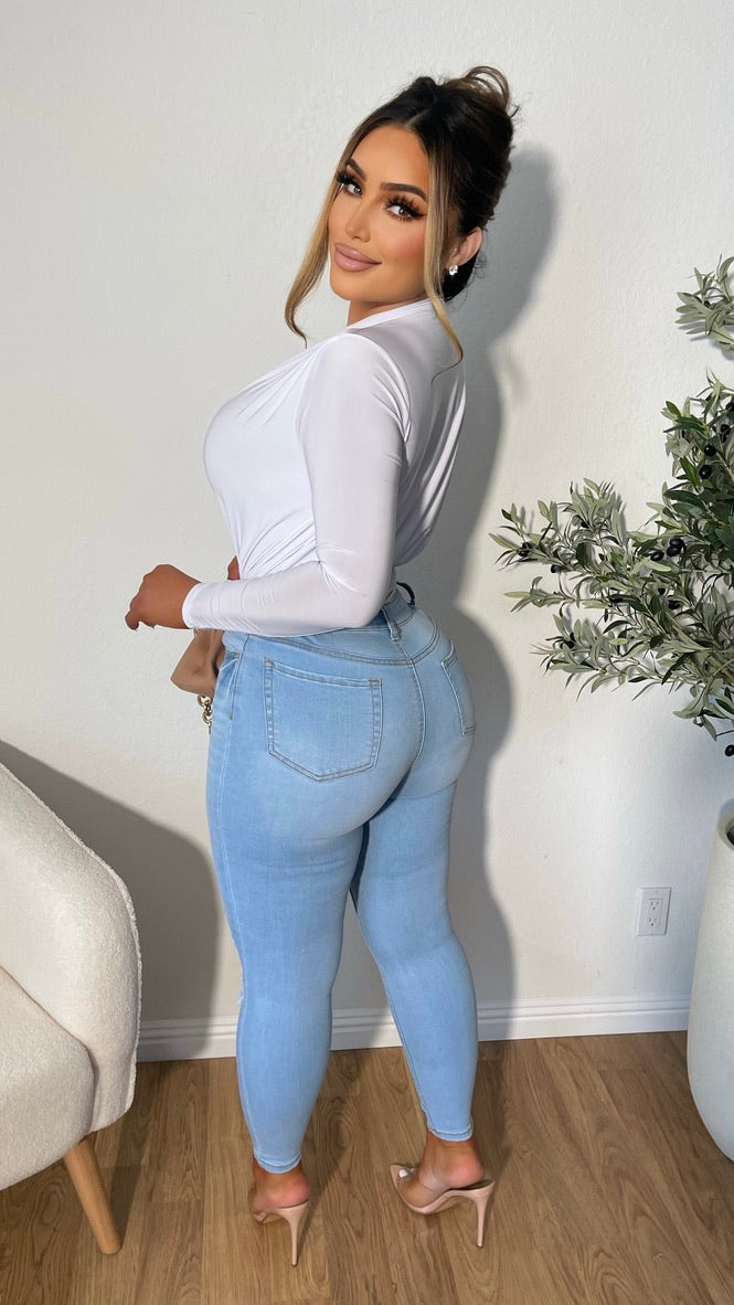 Unbeatable Sight Bodysuit (White)