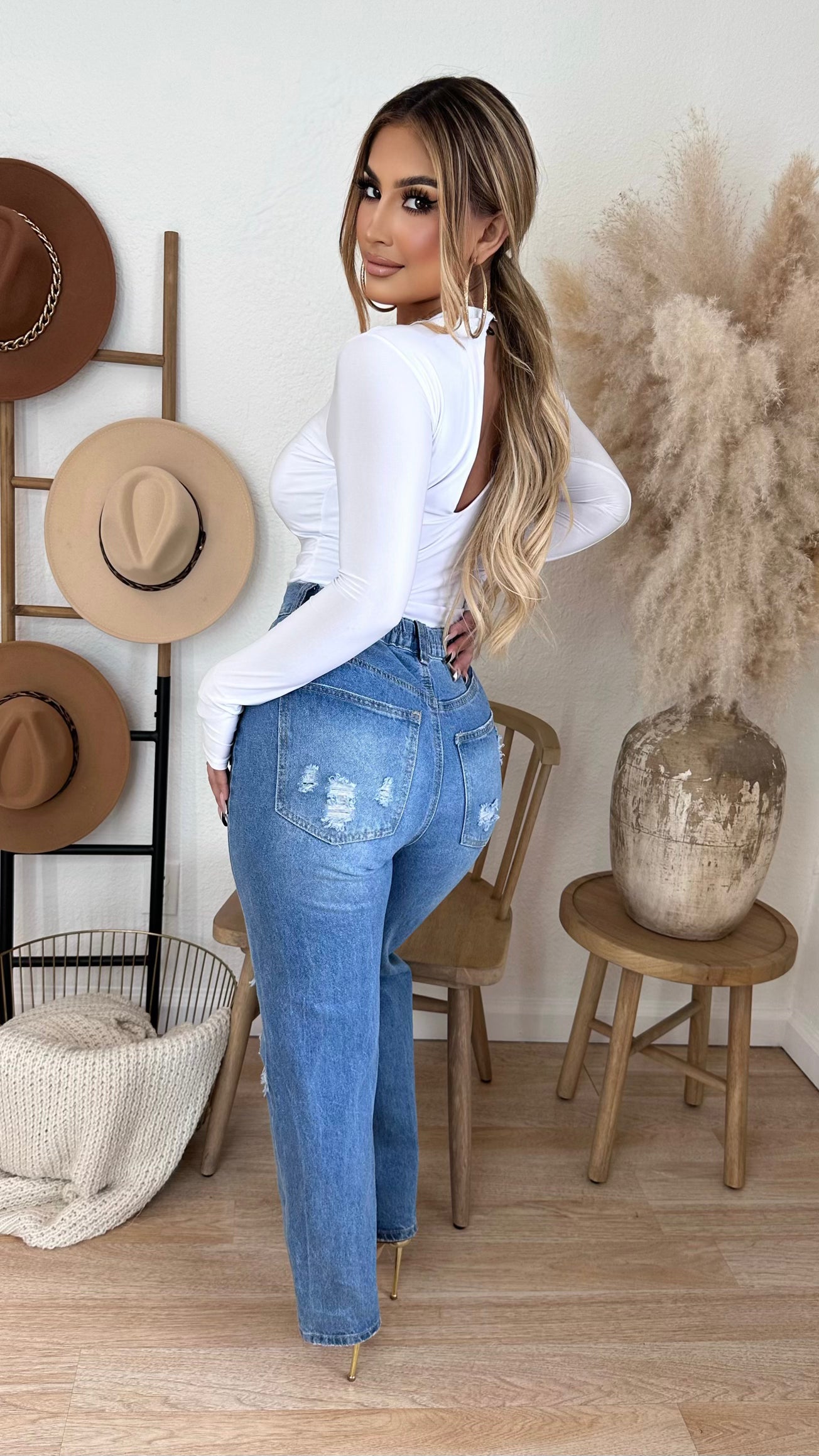 She Owns The Room Bodysuit (White)