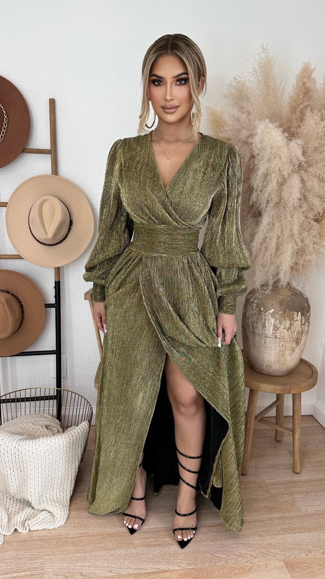 All I want Is You Maxi Dress (Gold)