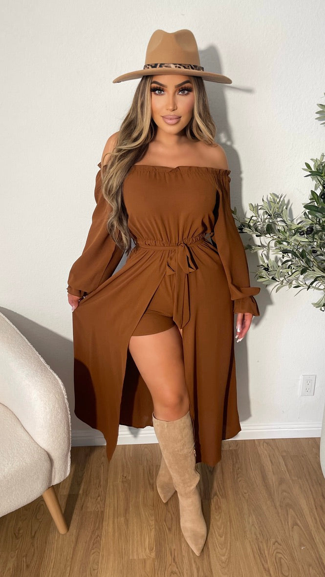 Heilana Romper (Mocha)