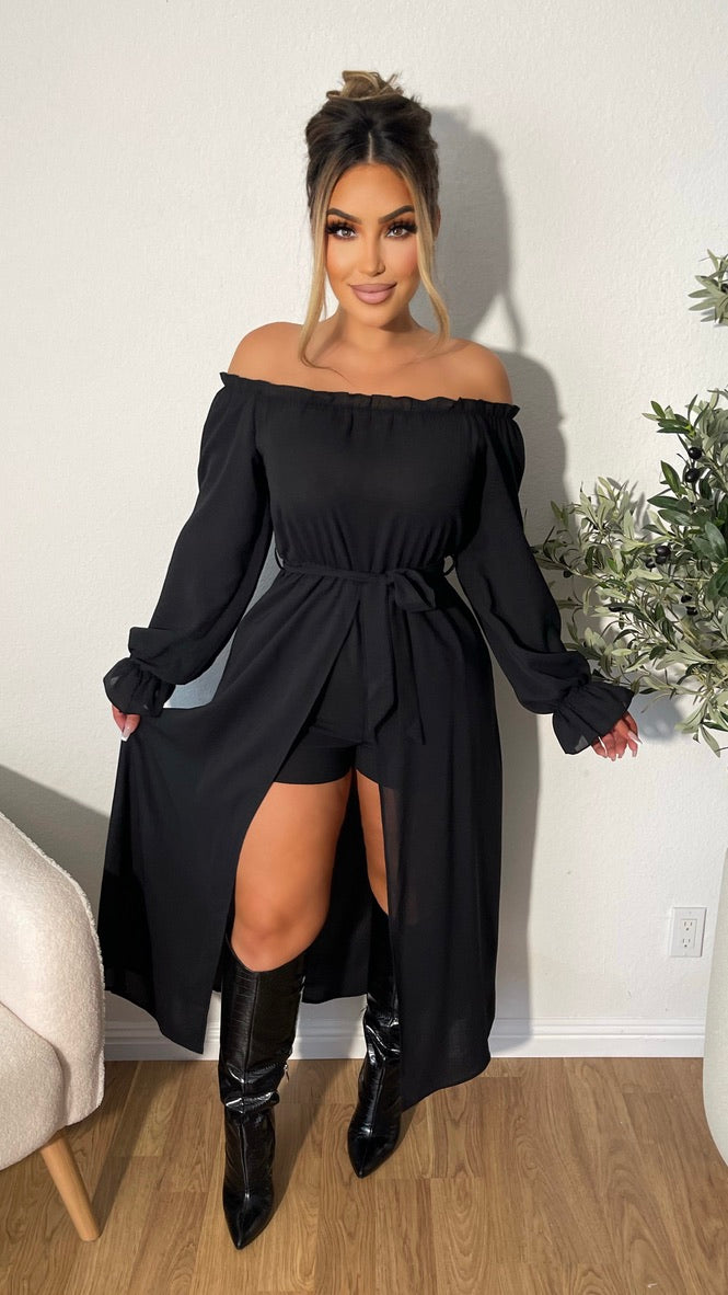 Heilana Romper (Black)