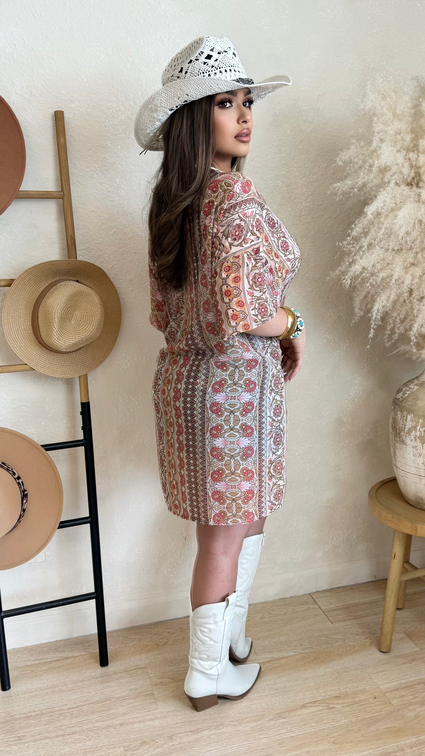 Throw Over Boho Cardigan (Cream)