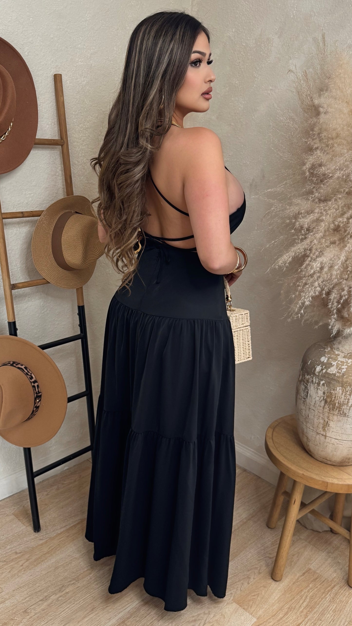 Still The One Maxi Dress (Black)