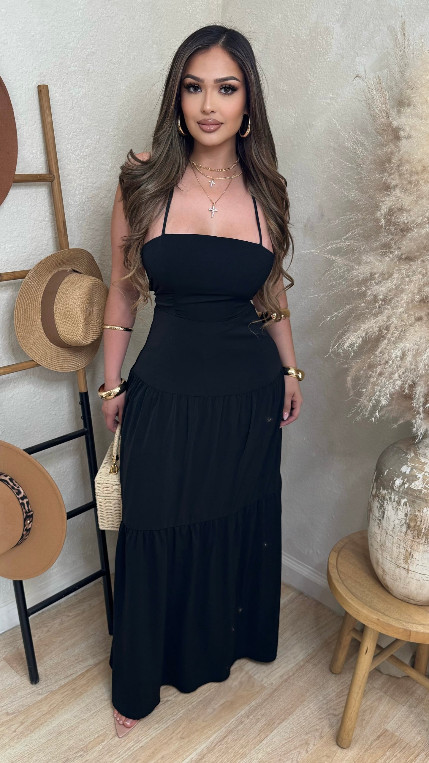 Still The One Maxi Dress (Black)