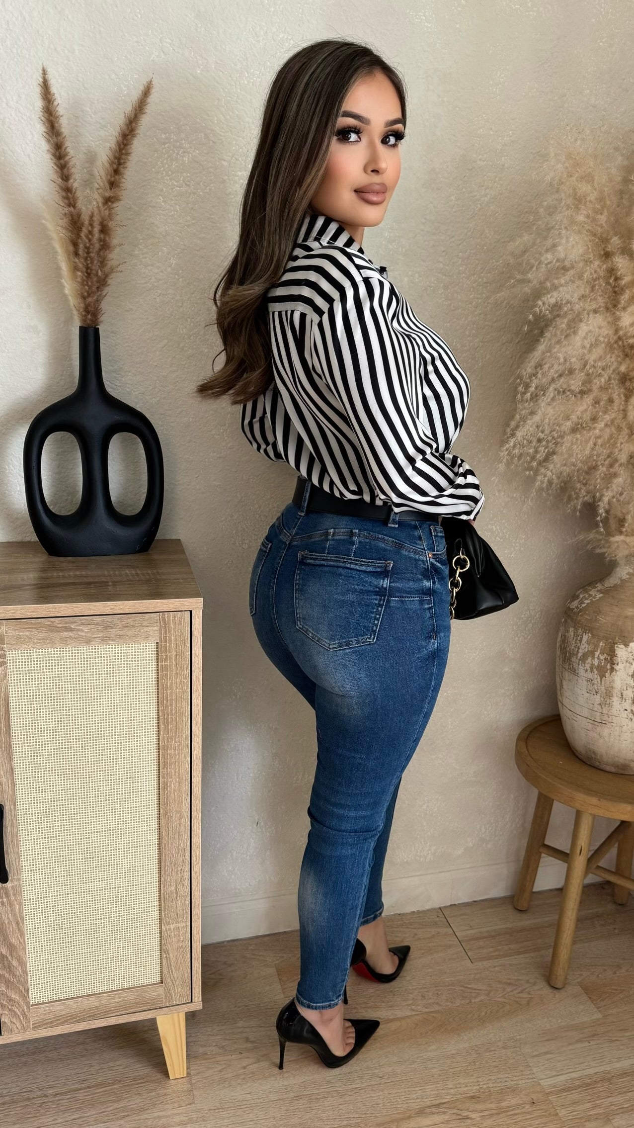 Stripes Of Perfection Shirt (Ivory/Black)