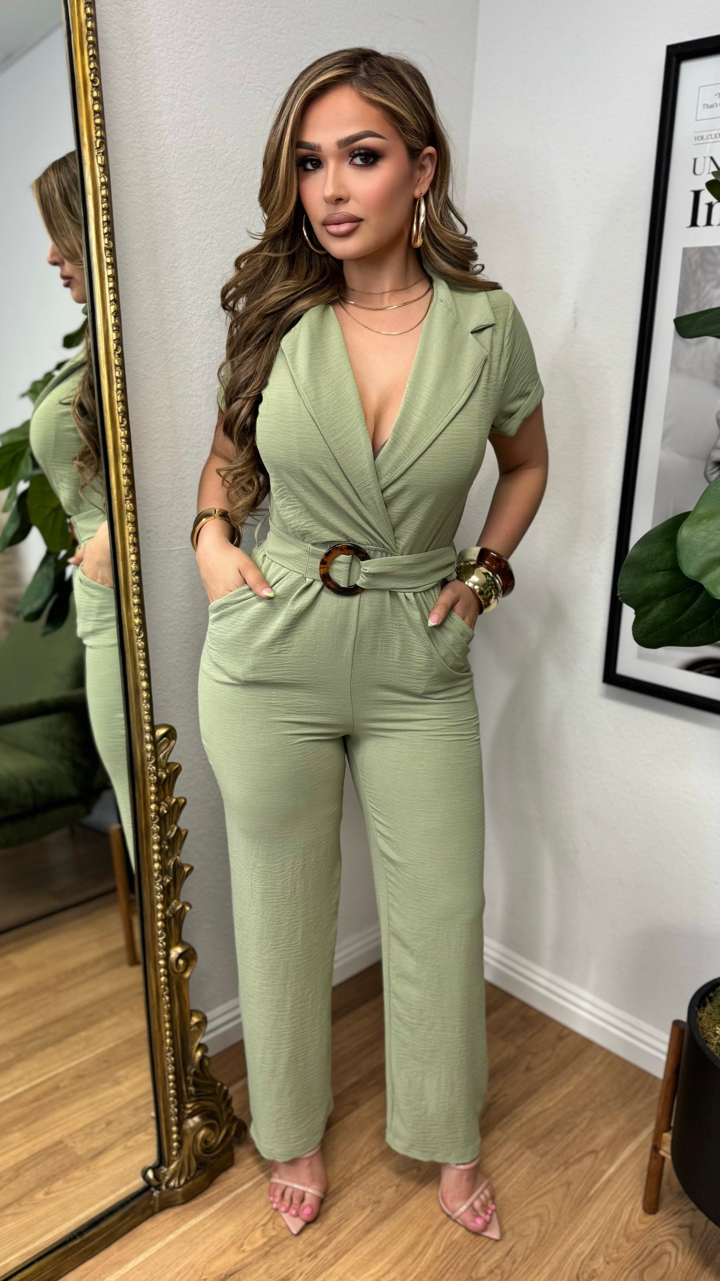Elevated Ease Jumpsuit (Sage)