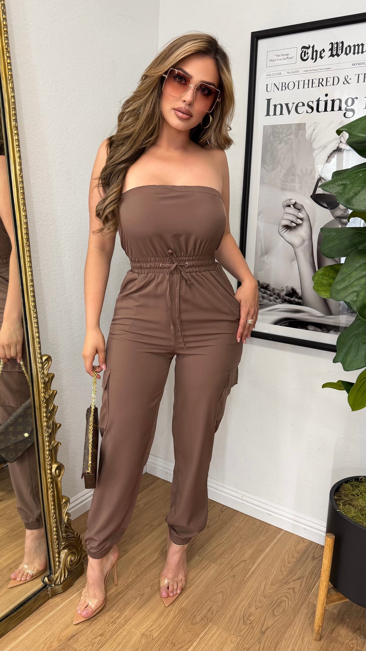 Nova Cargo Strapless Jumper (Coco)