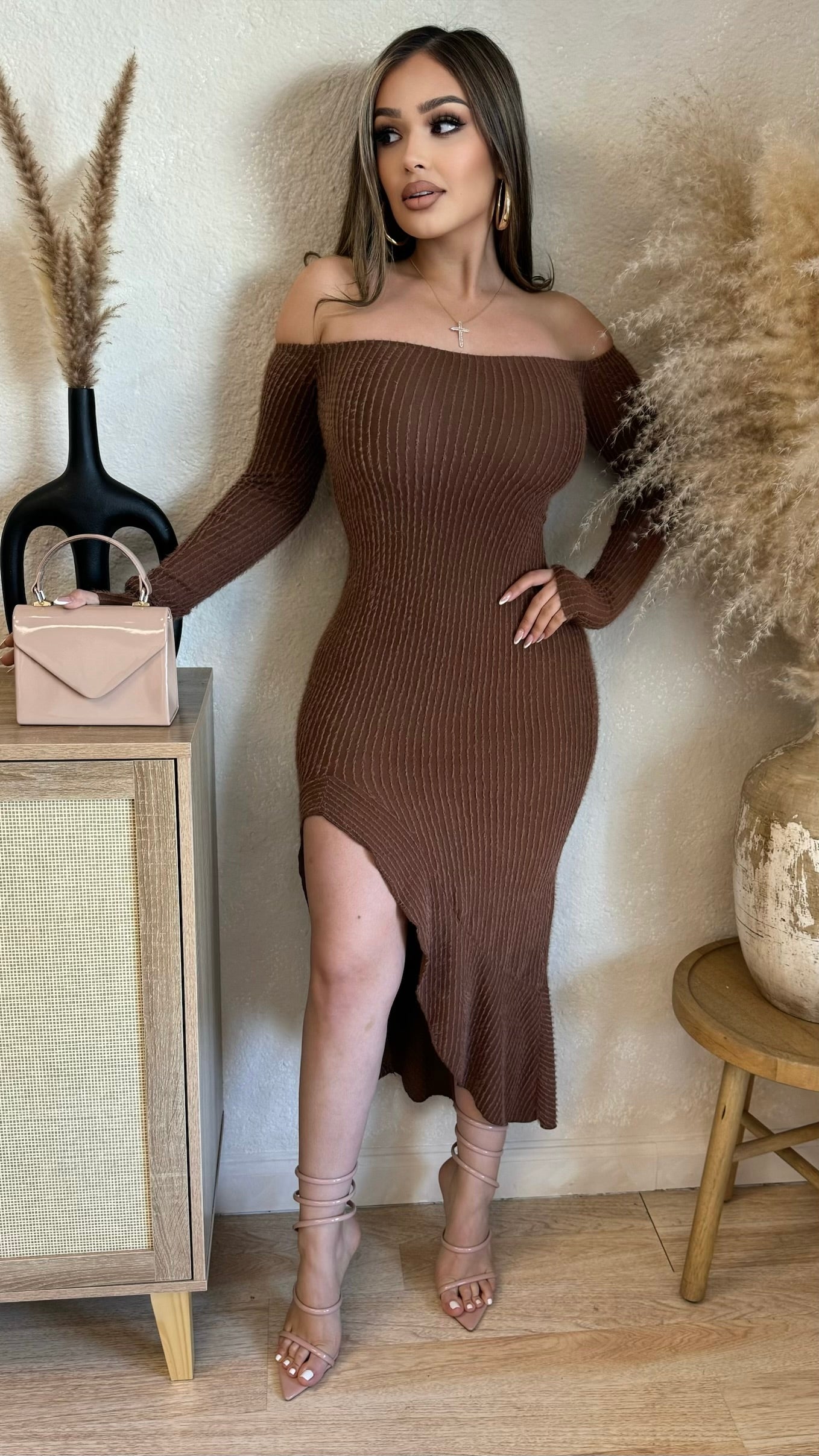 Show You Off Maxi Dress (Mocha)