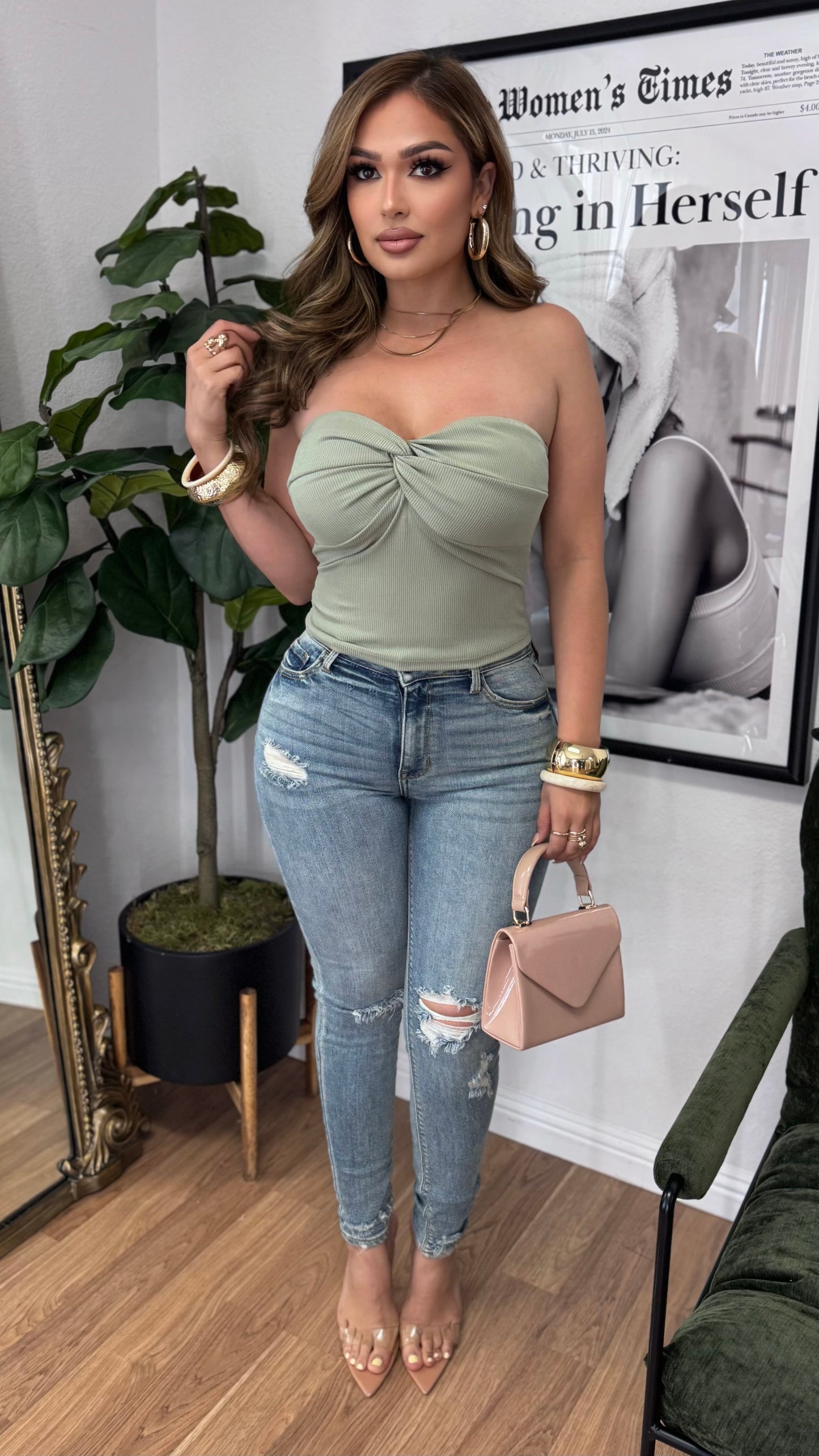 Claribel Skinny High Rise Jeans