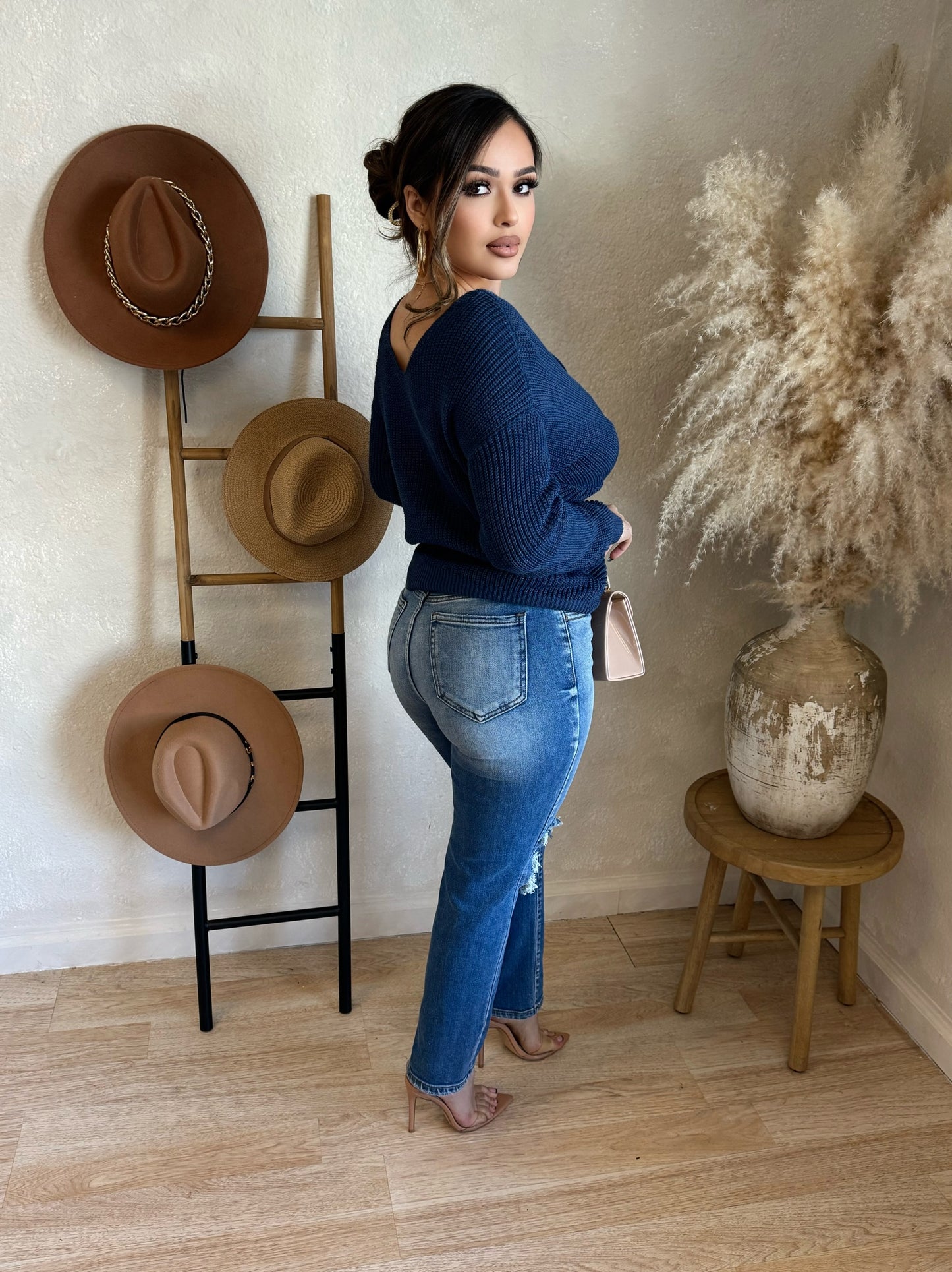 Noelya Top (Cement Blue)