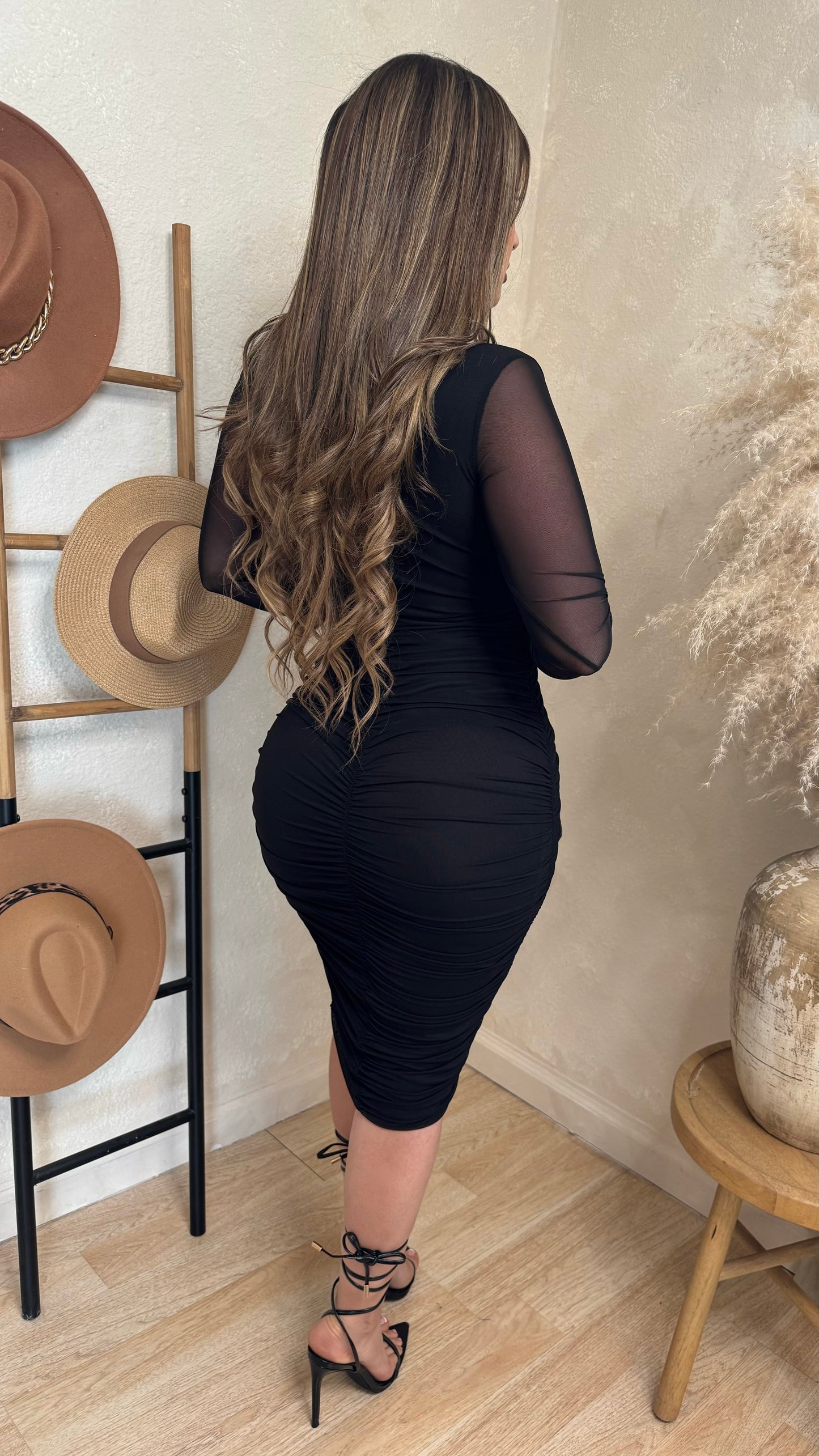 Distinctive Charm Dress (Black)