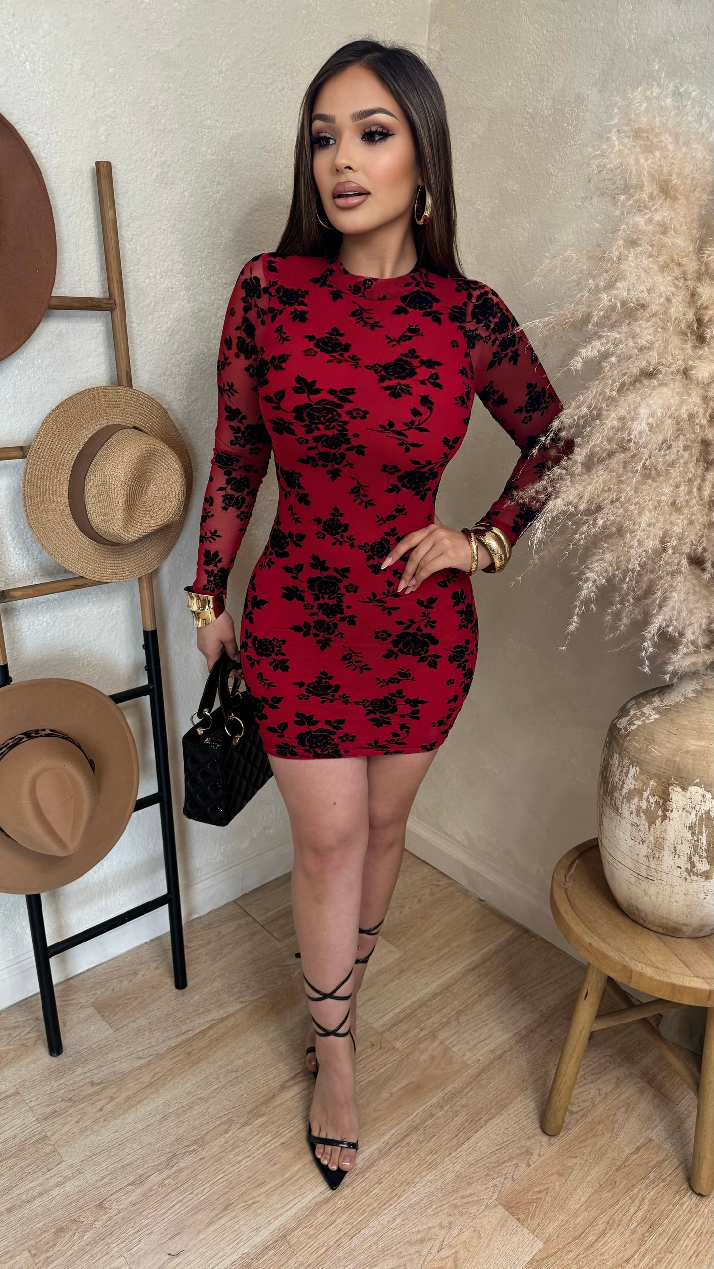 Unstoppable Style Midi Dress (Red)