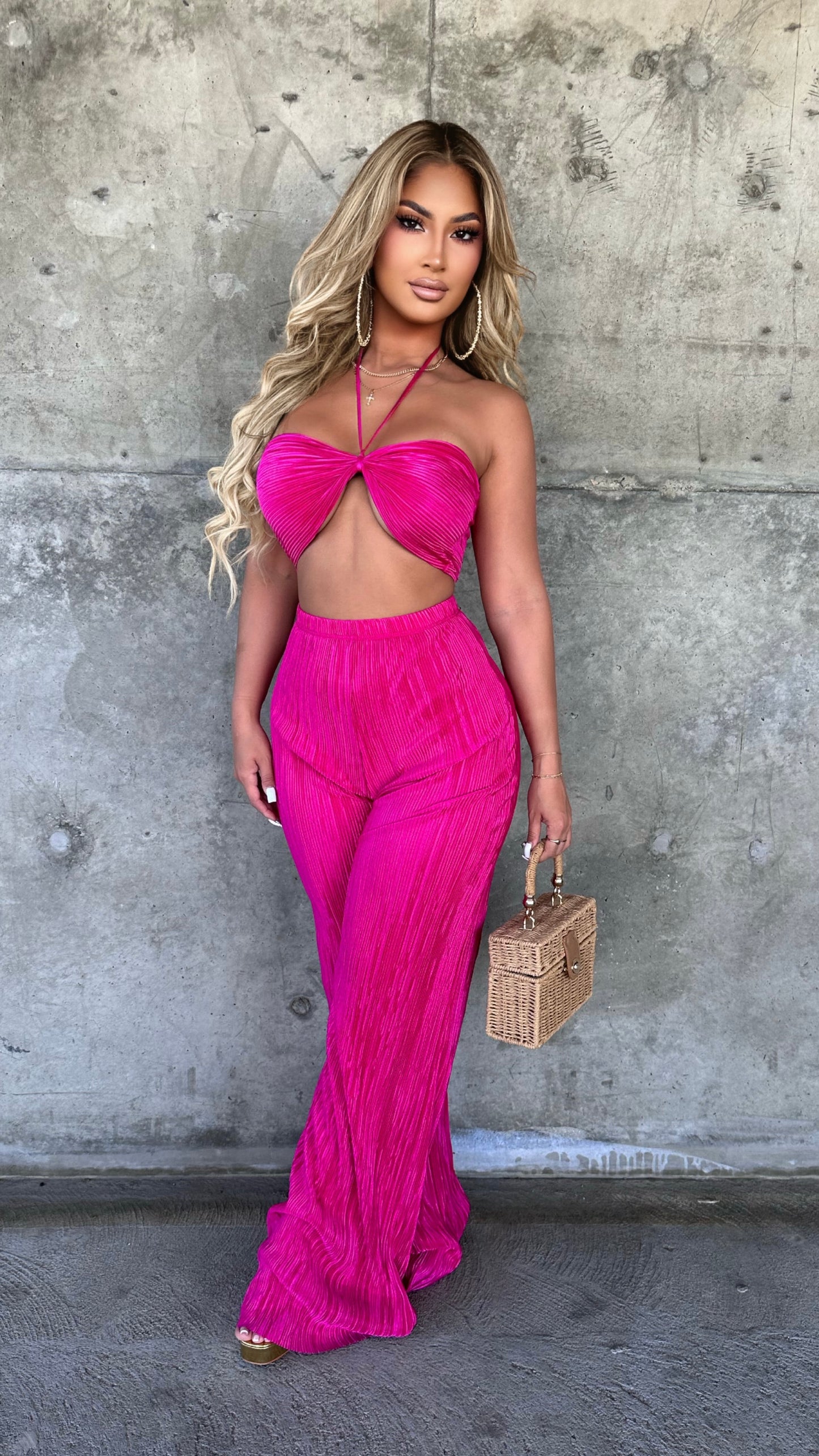 Zaraya 2PC Set (Fuchsia)
