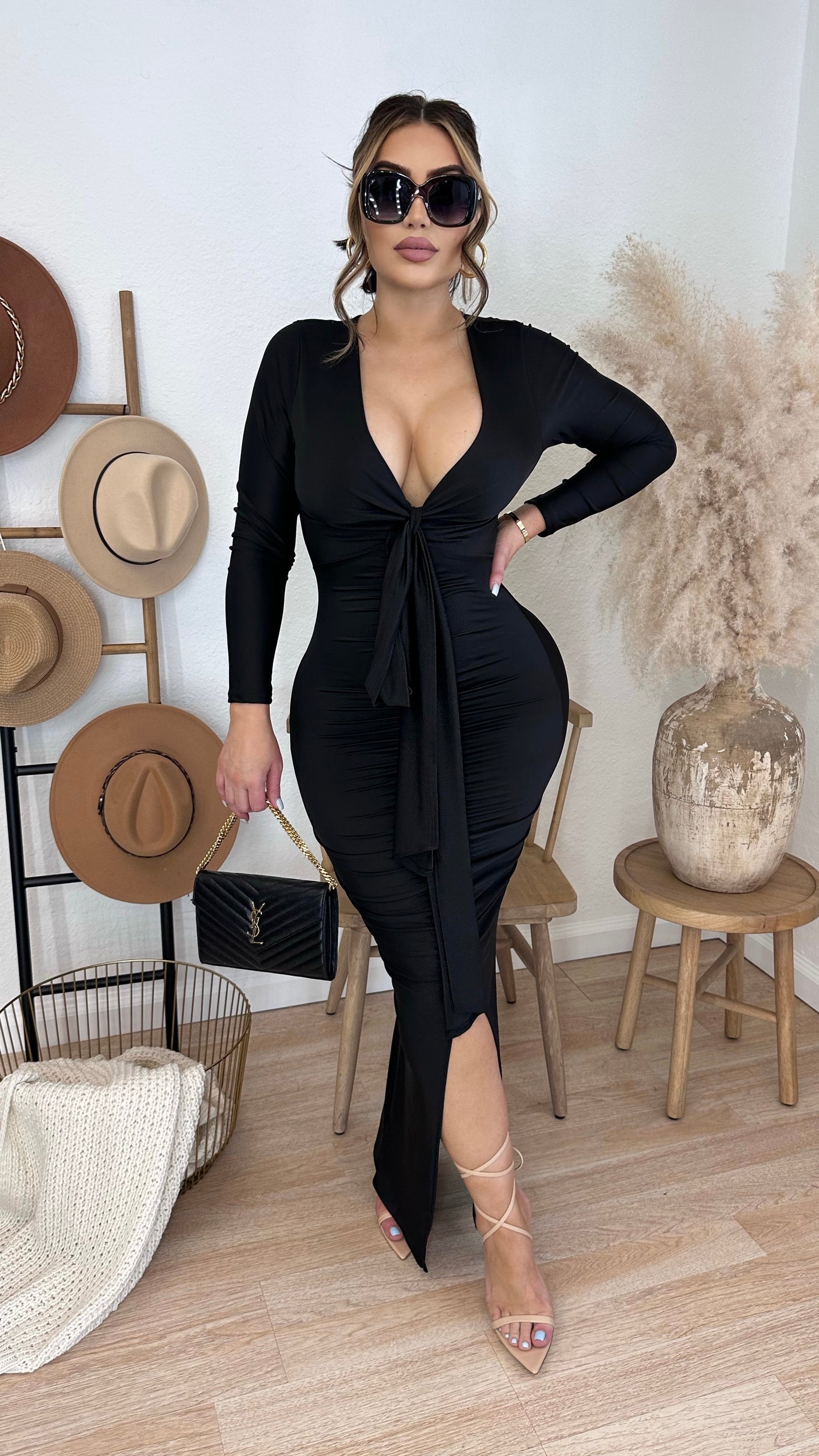 Olivia Maxi Dress (Black)