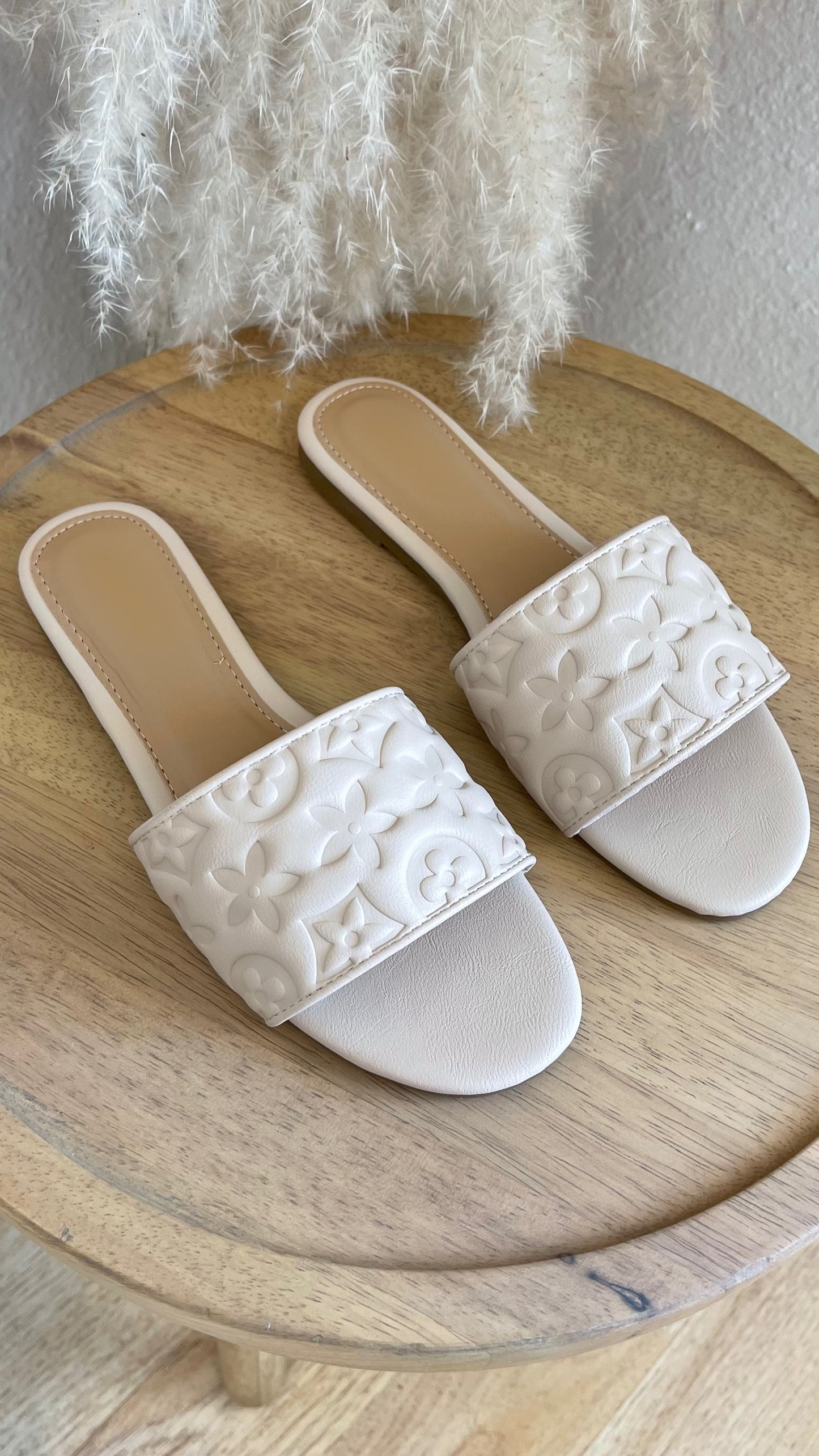 Thelma Slip In Sandals (Bone)
