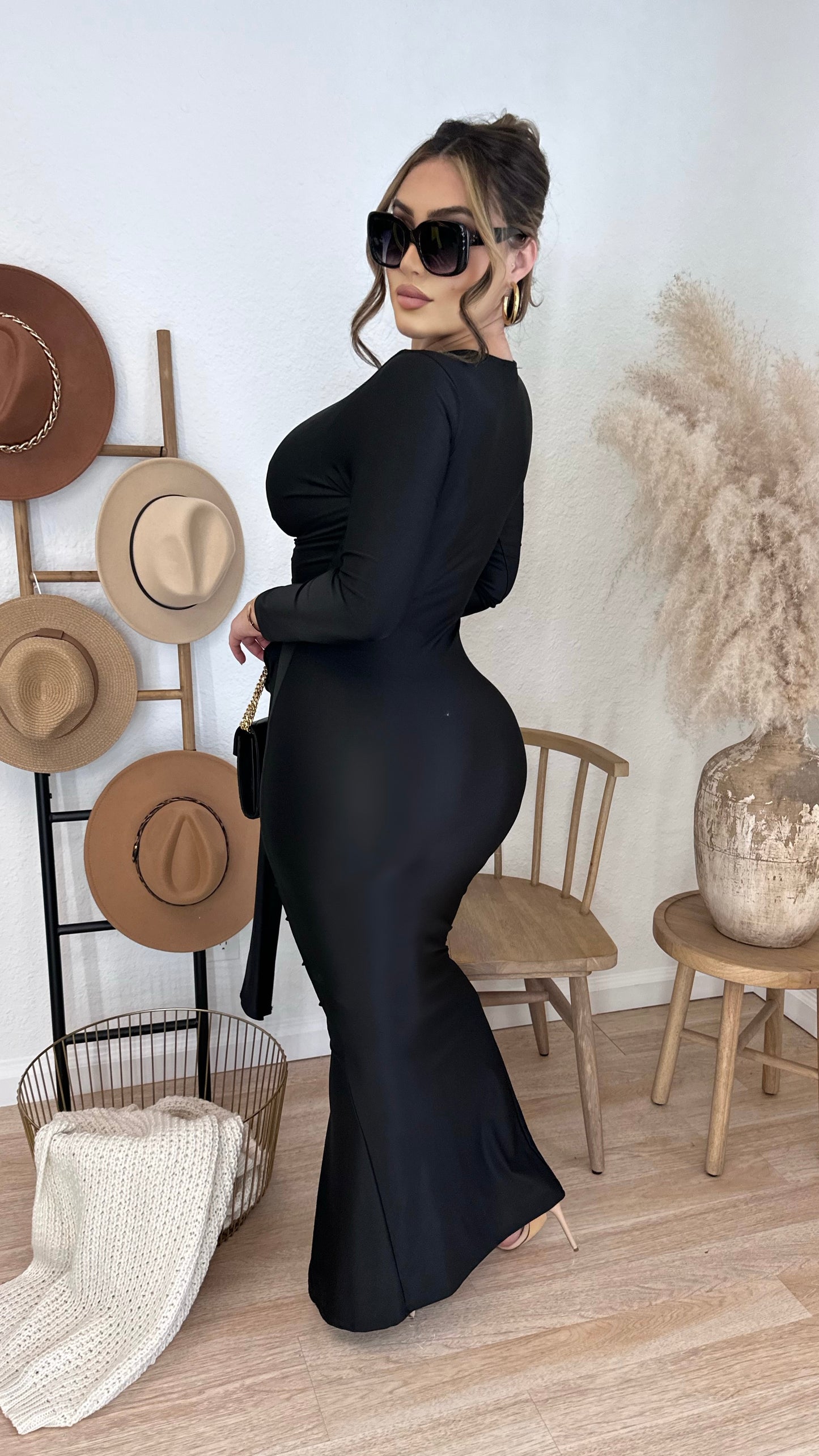 Olivia Maxi Dress (Black)
