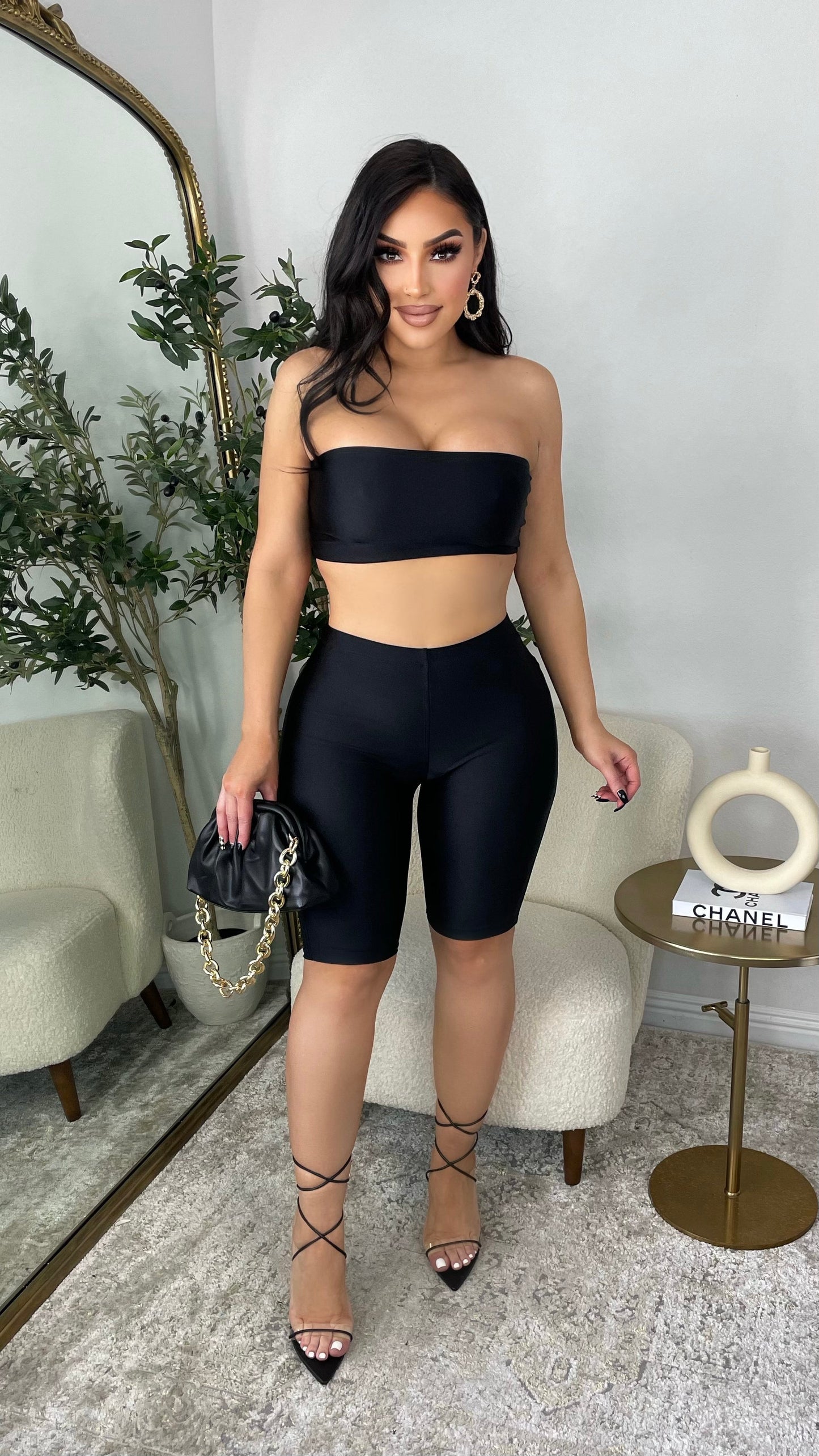 Going For It Short Set (Black)