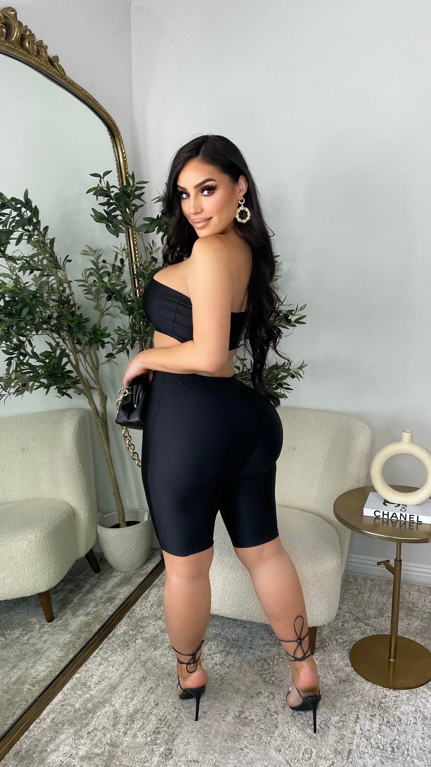 Going For It Short Set (Black)