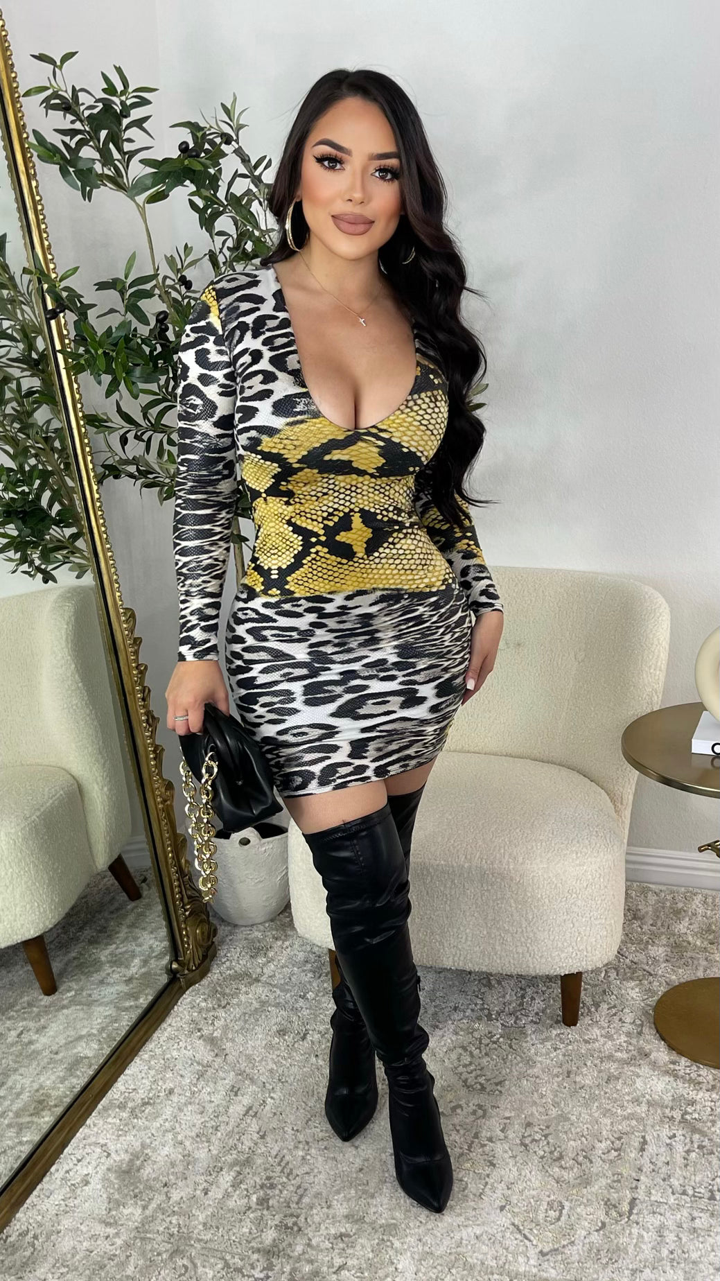 Elise Midi Dress (Black)