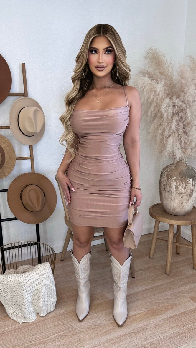 Trend Setter Dress (Taupe)