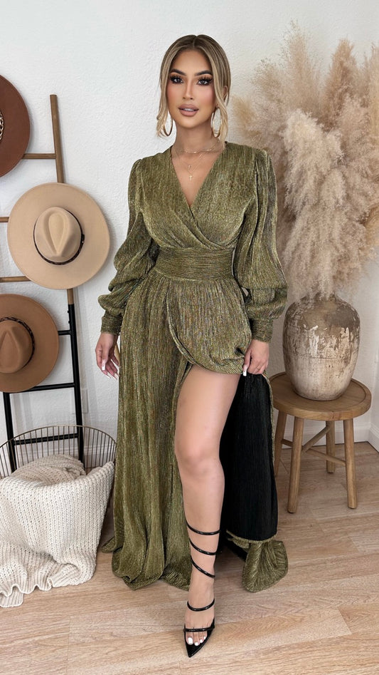 All I want Is You Maxi Dress (Gold)