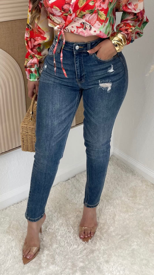 Scarlette High Waist Jeans (Medium Wash)