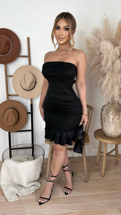 Never Settle Dress (Black)