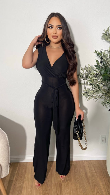Perfectly Classy Jumpsuit (Black)
