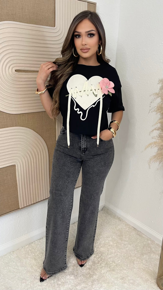 Heart Felt Graphic Top