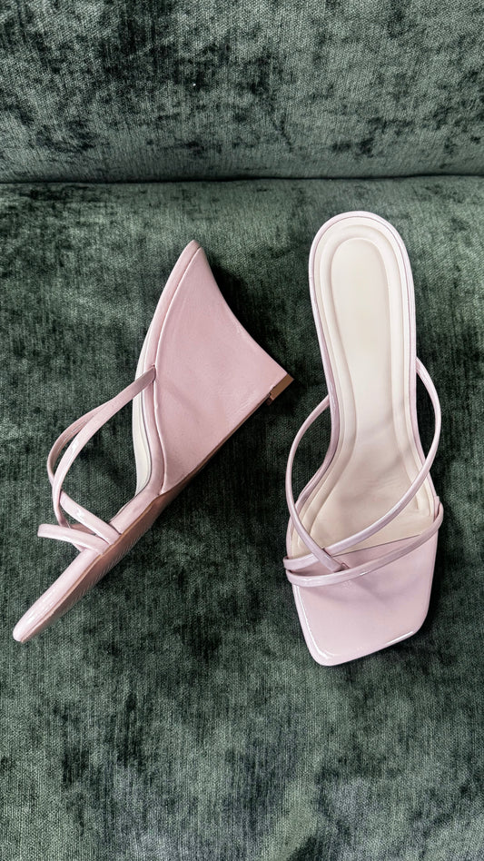Soft Glam Nude Wedge Heel