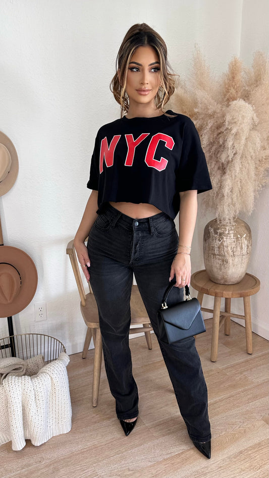 NYC Crop Top (Black)