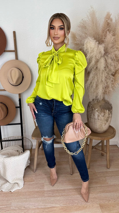 Strive To Perfection Top (Neon Yellow)