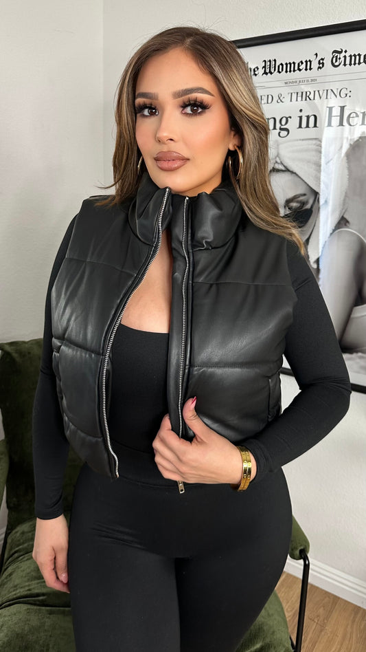 Luxe Edge Puffer Vest